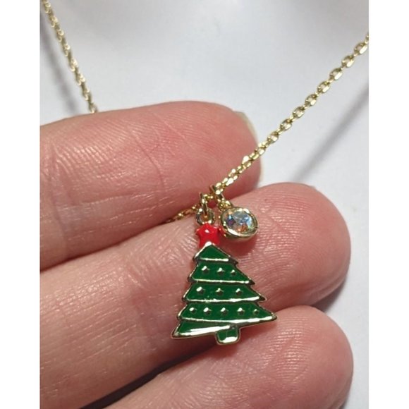 Rae Dunn Christmas Tree Necklace - Picture 7 of 7